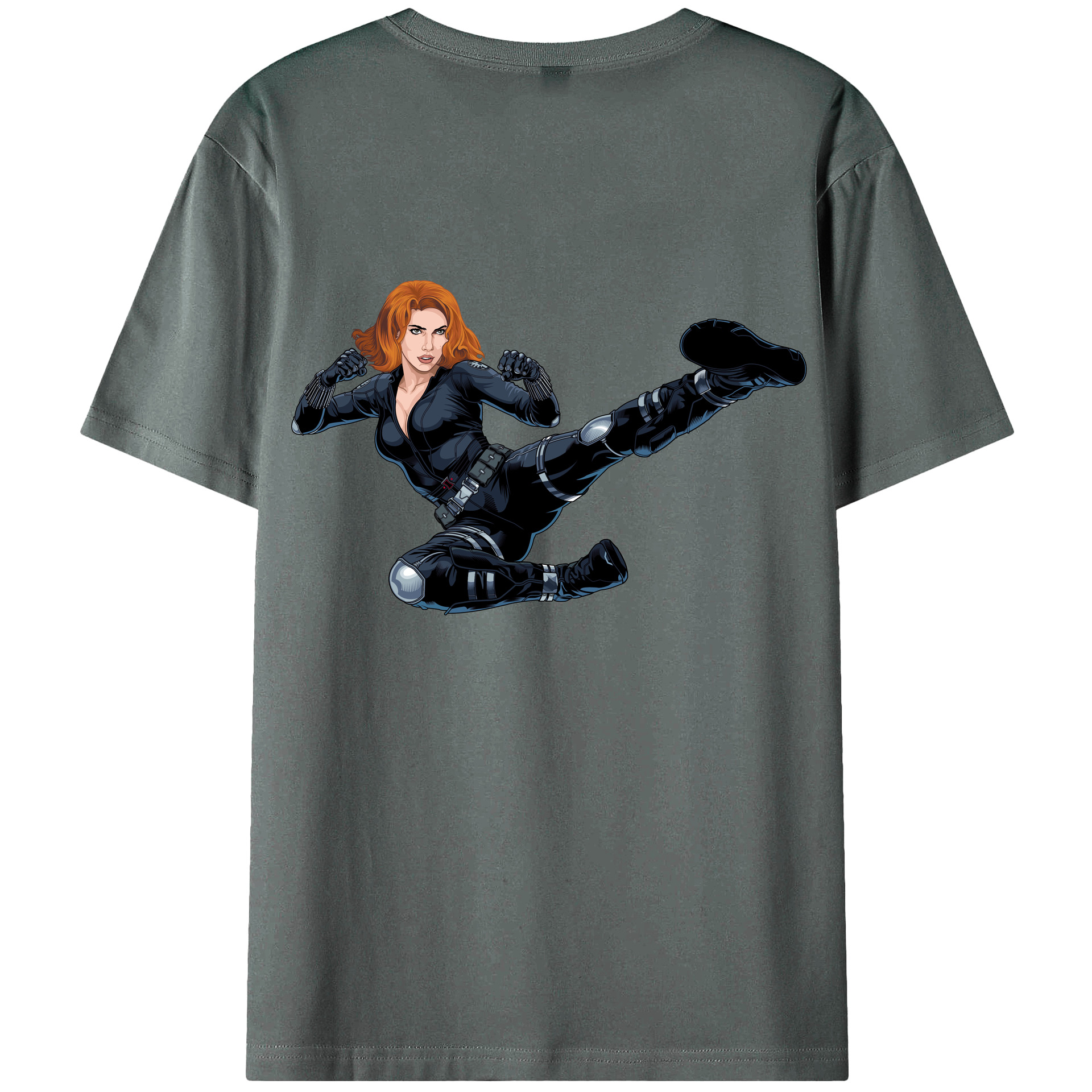 （画像用） アベンジャーズ The Avengers 綿100％半袖Tシャツ（背面プリント）